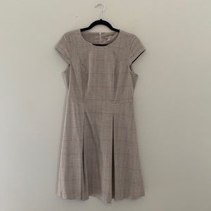 H&M Plaid Pleated Dress